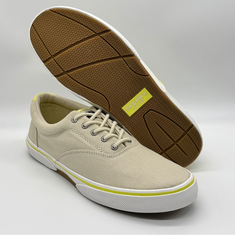 Sperry Halyard Summer Sneaker Men's Off White Sneakers 12